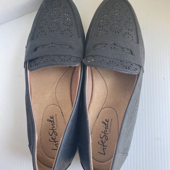 Life Stride Women's Madison Perf Black Sz 8.5 Loafers - Picture 7 of 9